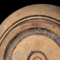 A Corinthian Black-Figured Flat-Bottomed Aryballos