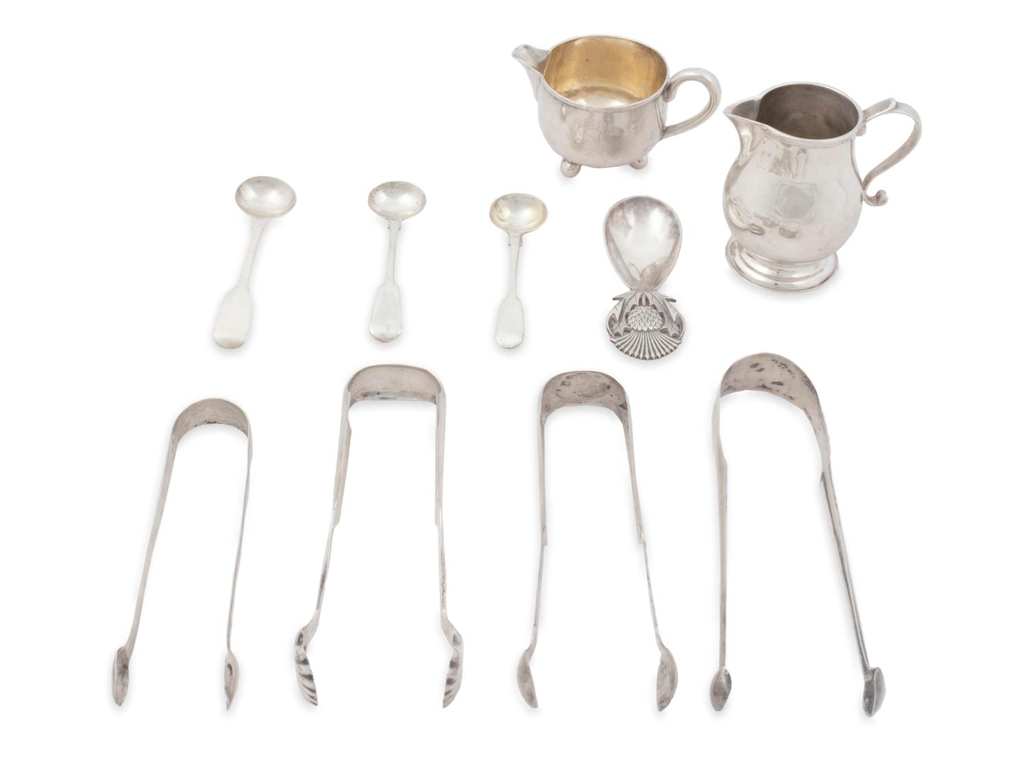 Ten English and American Silver Articles — 18th, 19th and 20th Century