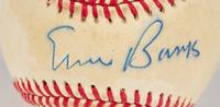 An Ernie Banks Signed Autograph Baseball (Beckett Authentication Services BAS Certified),