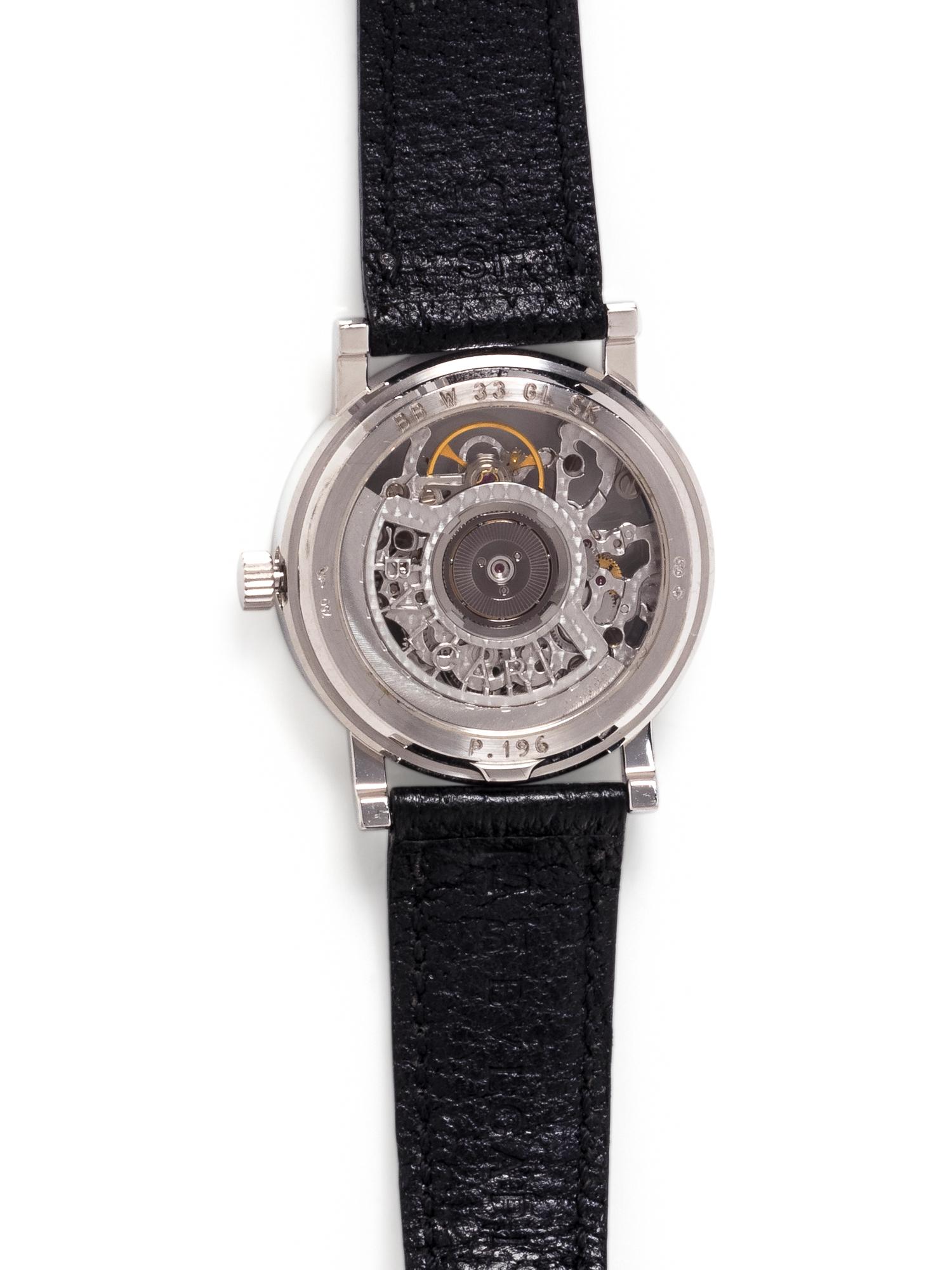 BVLGARI, 18K WHITE GOLD SKELETON WRISTWATCH