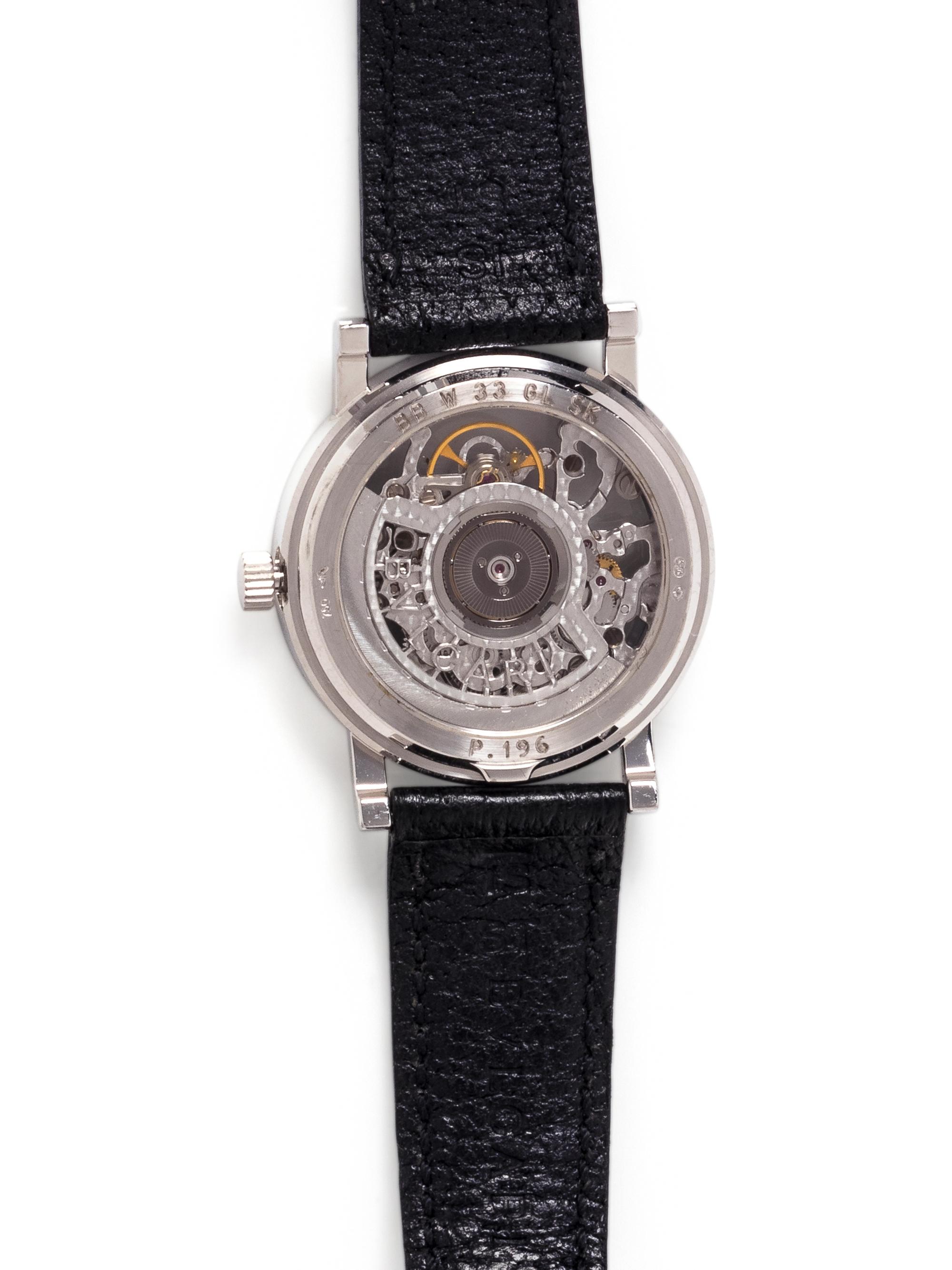 BVLGARI, 18K WHITE GOLD SKELETON WRISTWATCH