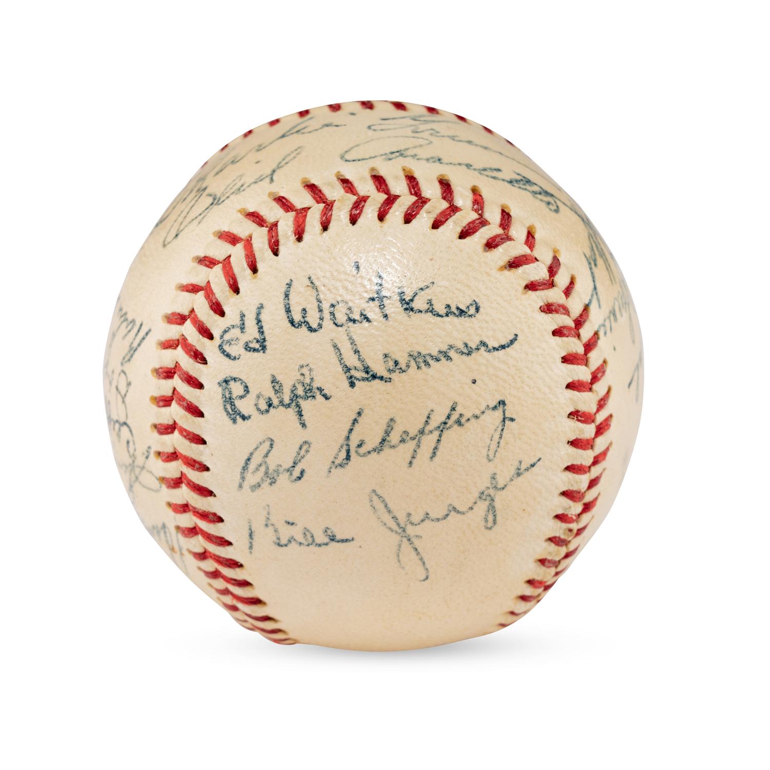 A 1948 Chicago Cubs Team Signed Autograph Baseball (PSA Sticker)