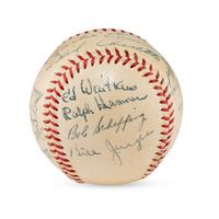 A 1948 Chicago Cubs Team Signed Autograph Baseball (PSA Sticker)