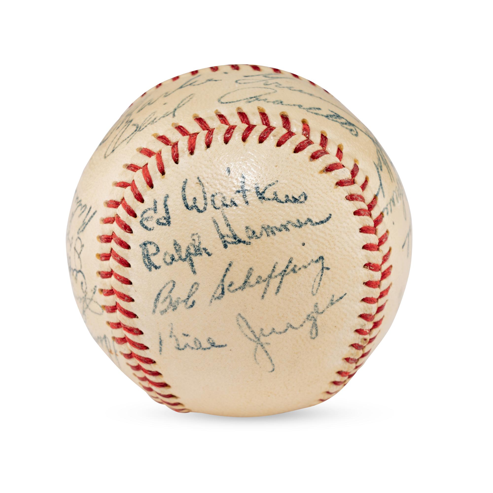 A 1948 Chicago Cubs Team Signed Autograph Baseball (PSA Sticker)