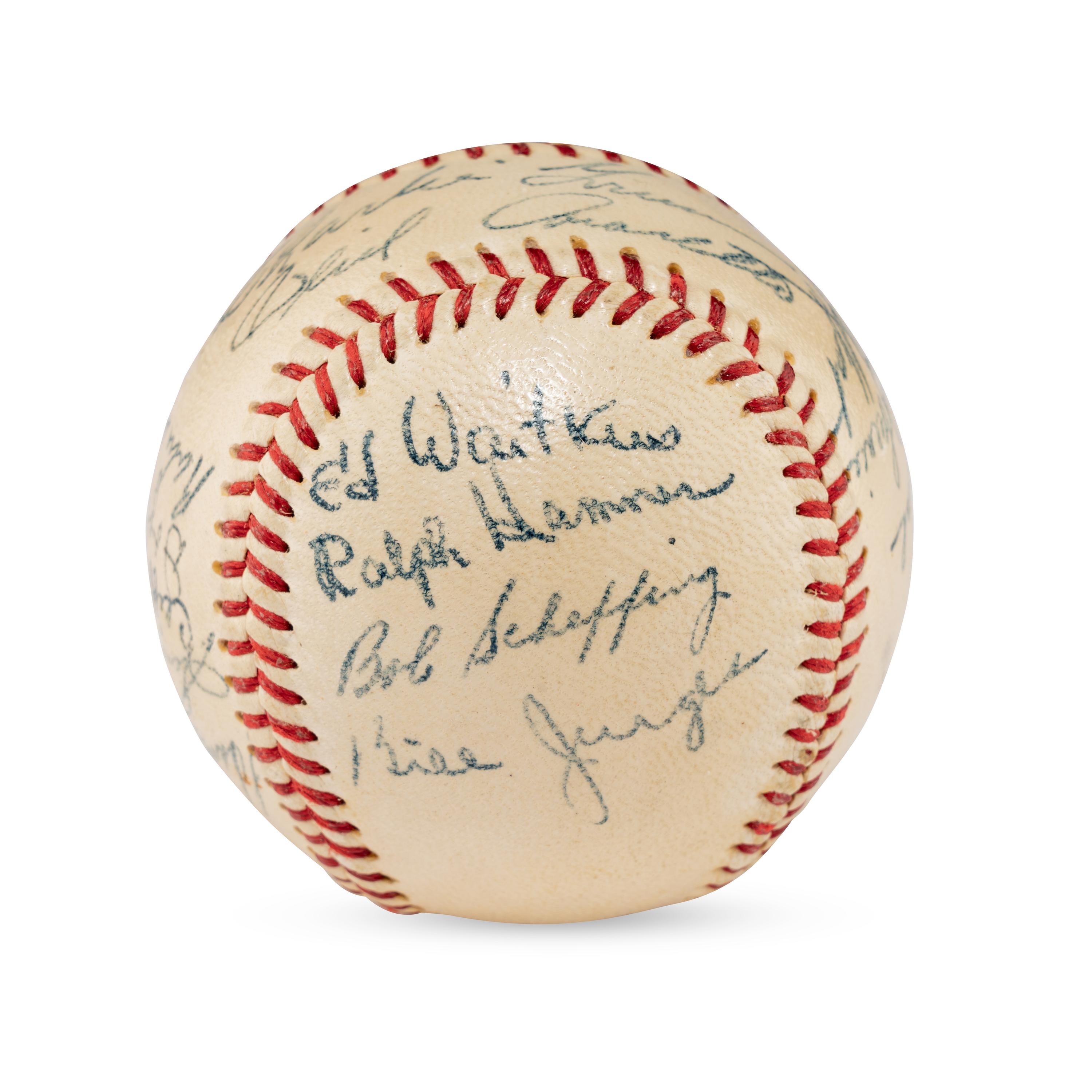 A 1948 Chicago Cubs Team Signed Autograph Baseball (PSA Sticker)