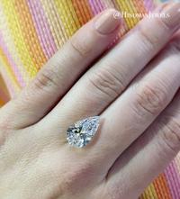 4.86 CARAT PEAR BRILLIANT CUT DIAMOND