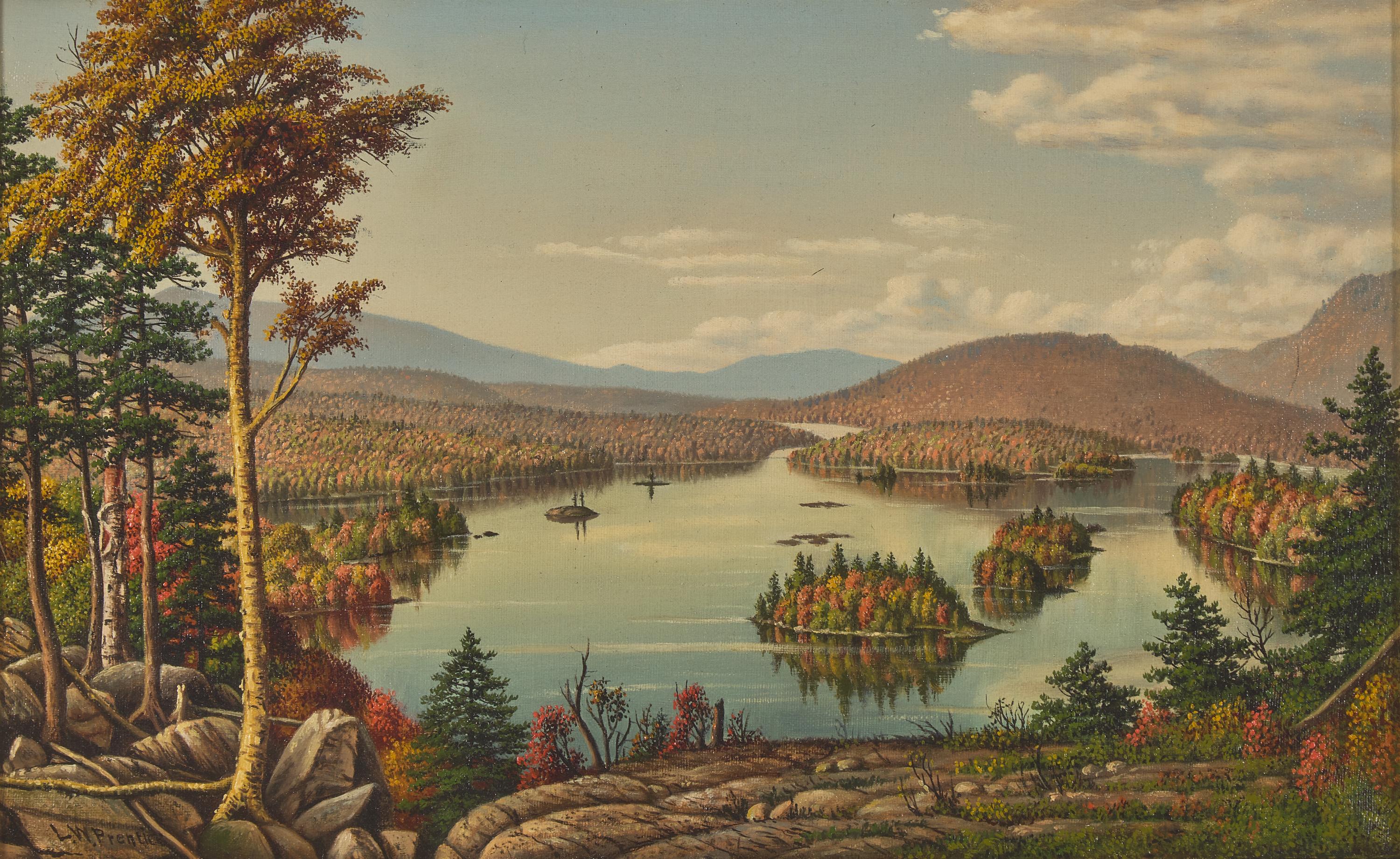 Levi Prentice (American, 1851-1935) — Blue Mountain Lake