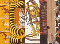 Two Hermès Scarves: One with Four Panels, One Cashmere