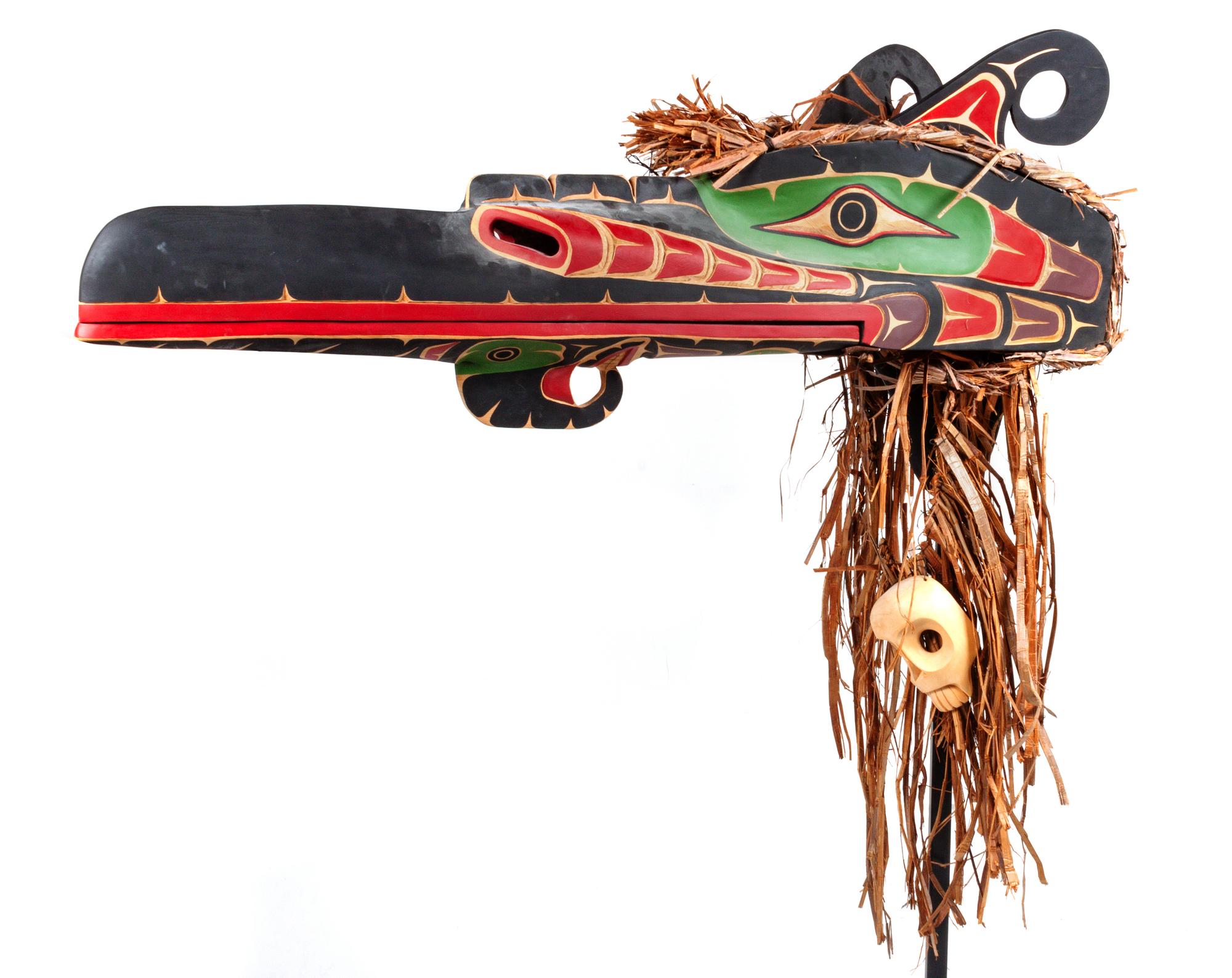 Carved Wood Hok Hok Mask
