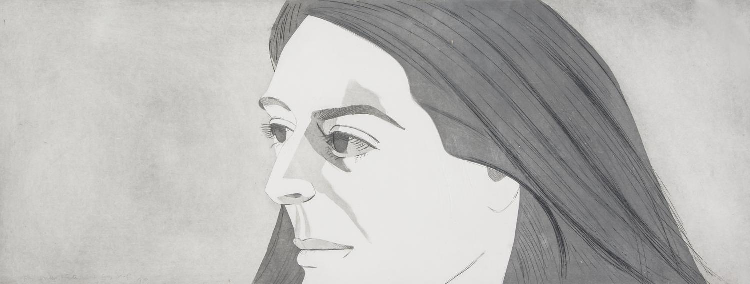 Alex Katz, (American, b. 1927), Large Head of Aida, 1973