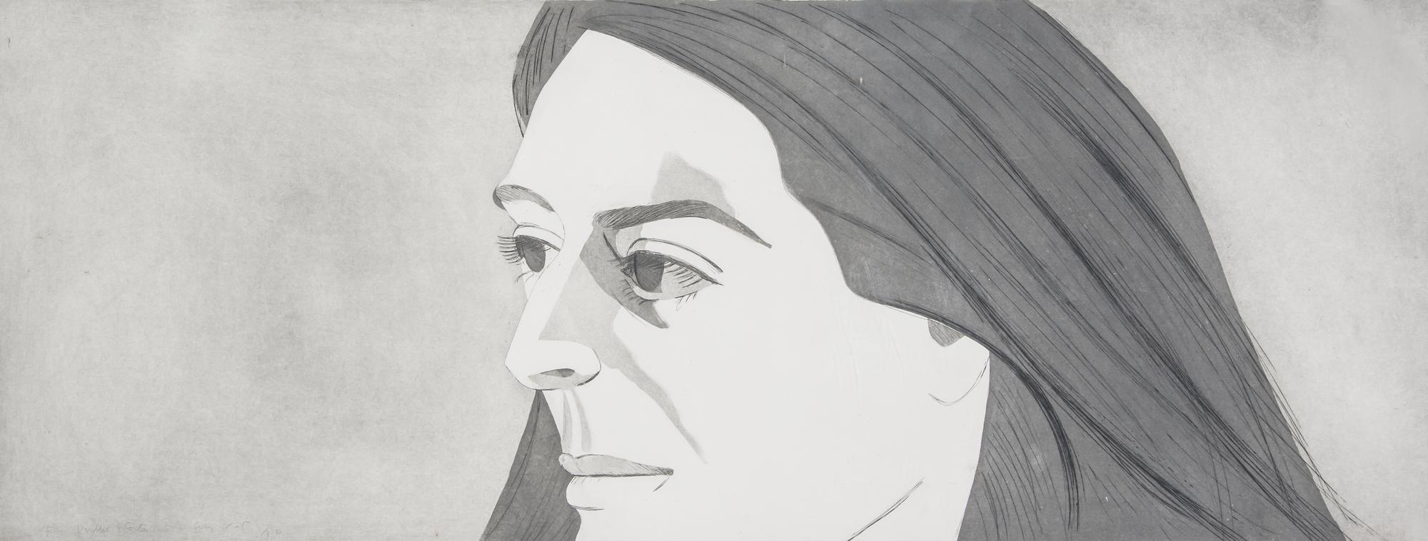 Alex Katz, (American, b. 1927), Large Head of Aida, 1973
