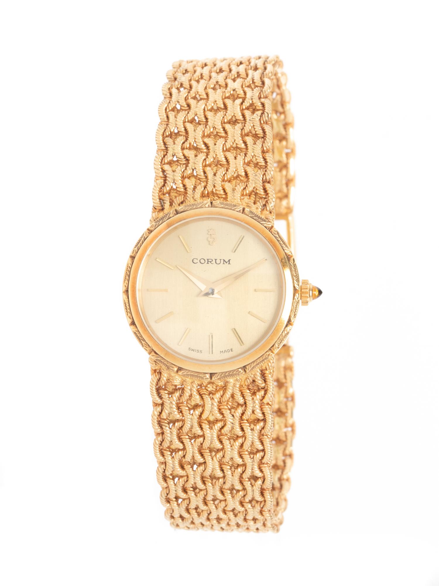 CORUM, YELLOW GOLD WATCH
