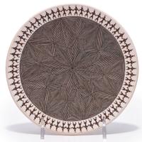 Friendship Pottery Plate, with Fine Lines