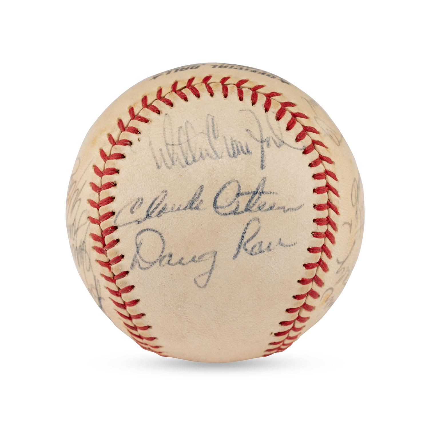 A 1972 Los Angeles Dodgers Team Signed Autograph Baseball (Beckett Authentication Services)