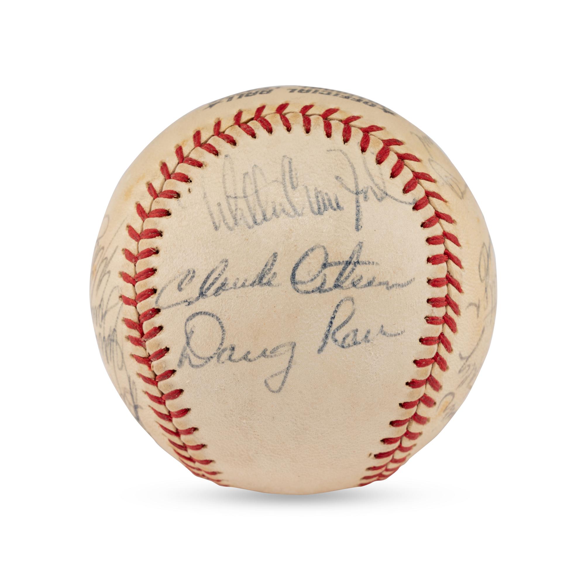 A 1972 Los Angeles Dodgers Team Signed Autograph Baseball (Beckett Authentication Services)