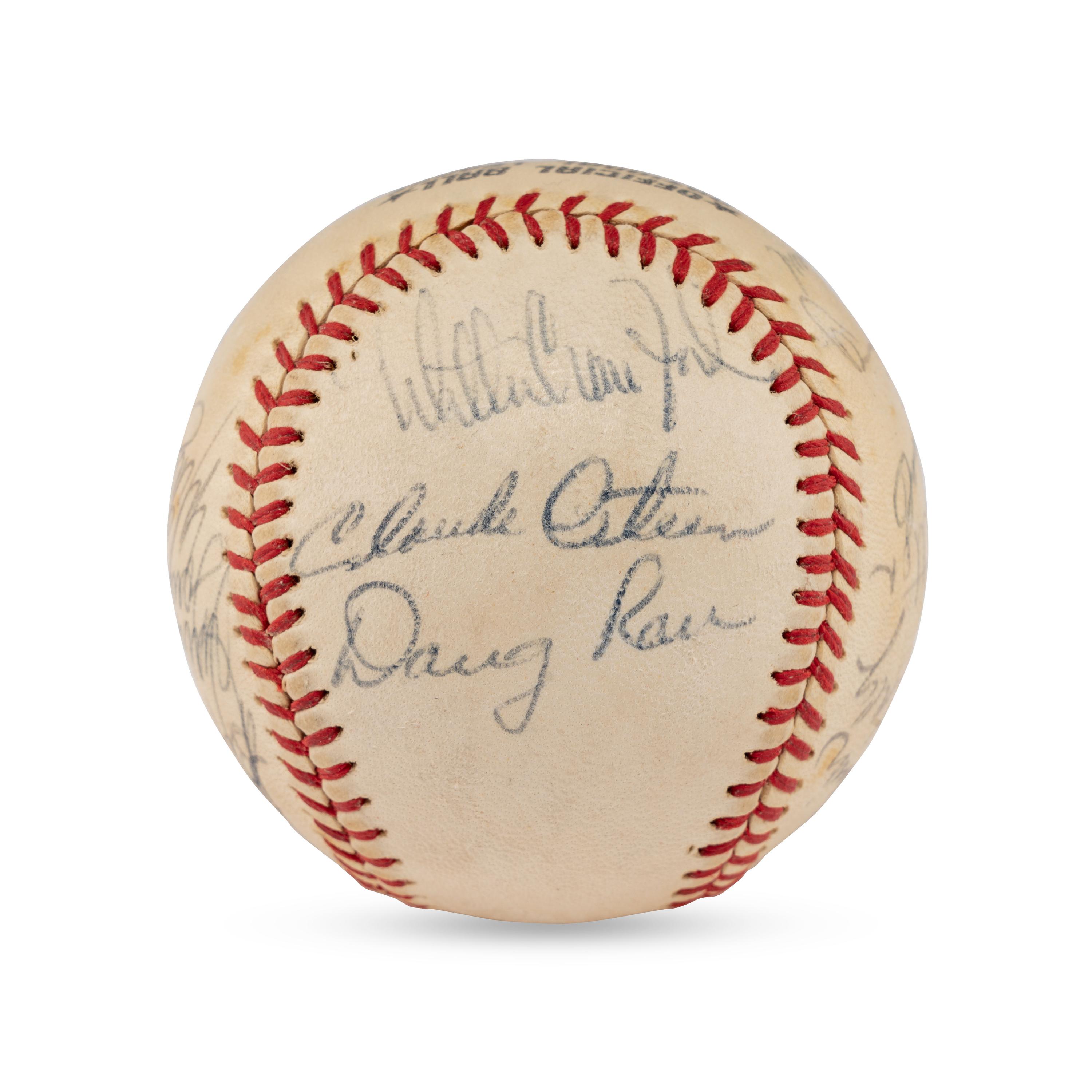 A 1972 Los Angeles Dodgers Team Signed Autograph Baseball (Beckett Authentication Services)