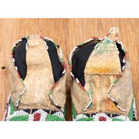 Northern Plains Beaded Hide Moccasins