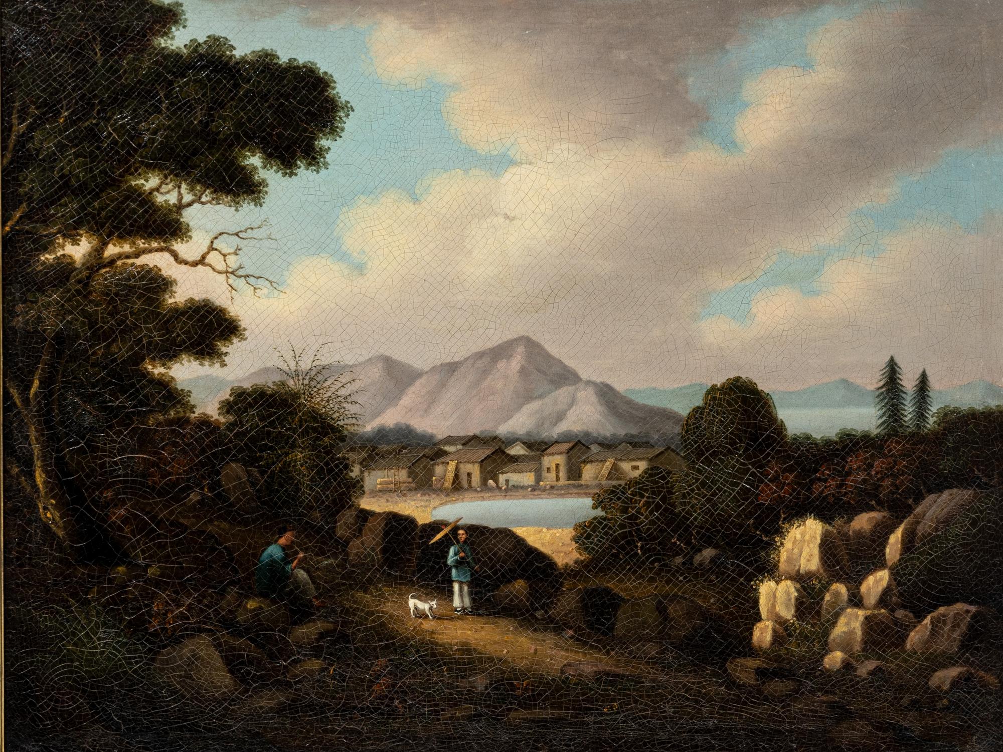 A Set of Four Chinese Export Landscapes