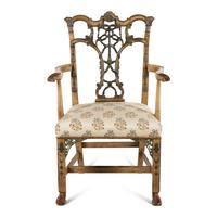 A George III Style Painted Armchair