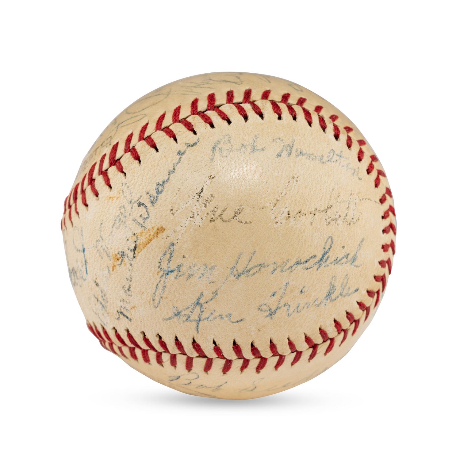 A 1941 Baltimore Orioles Team Signed Autograph Baseball