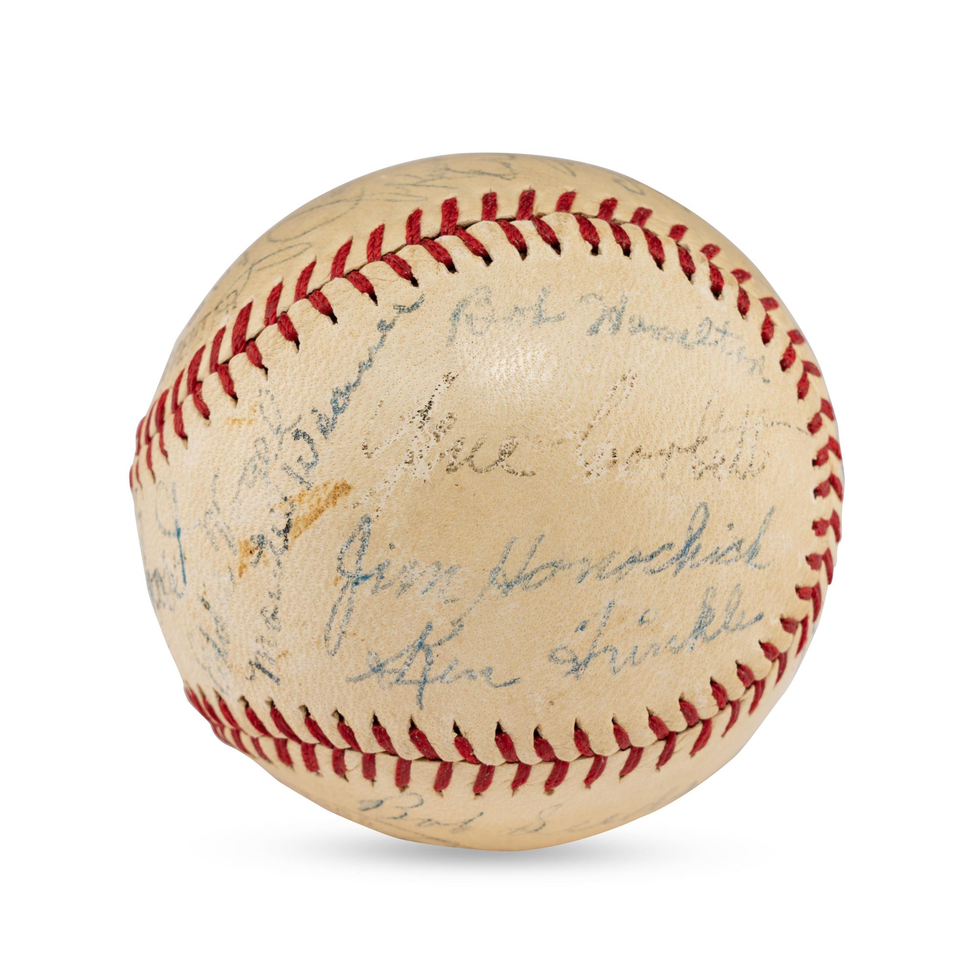 A 1941 Baltimore Orioles Team Signed Autograph Baseball