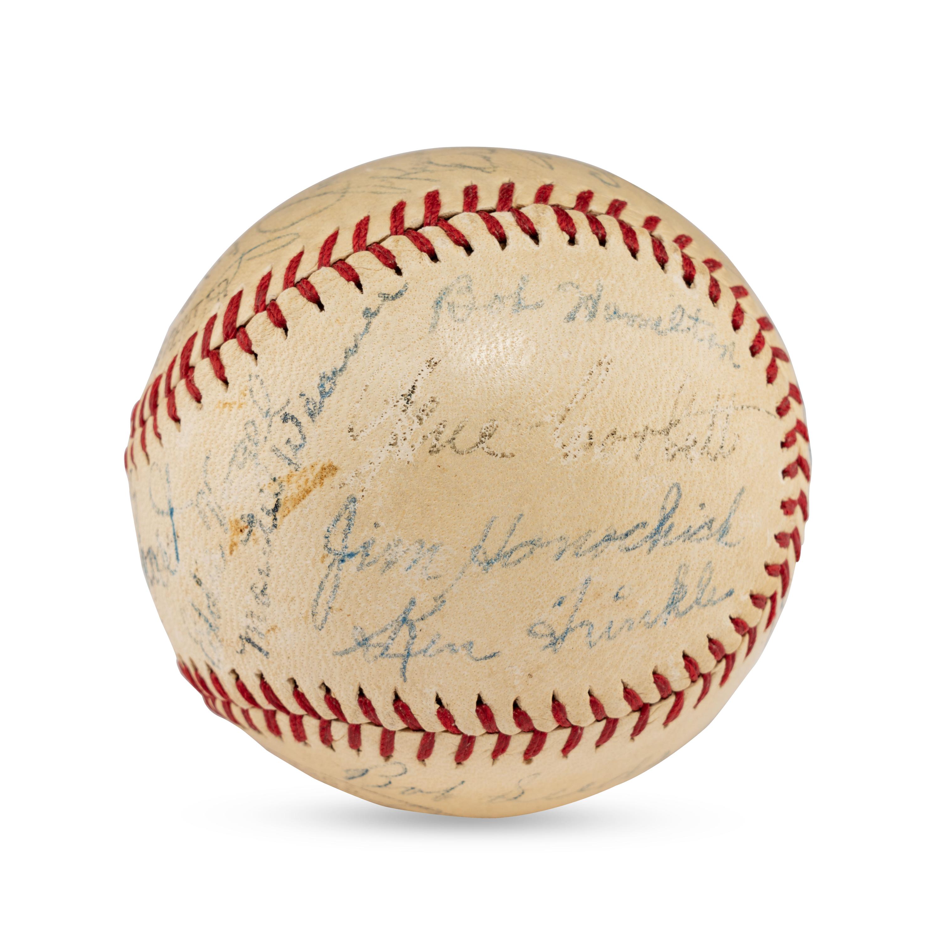A 1941 Baltimore Orioles Team Signed Autograph Baseball