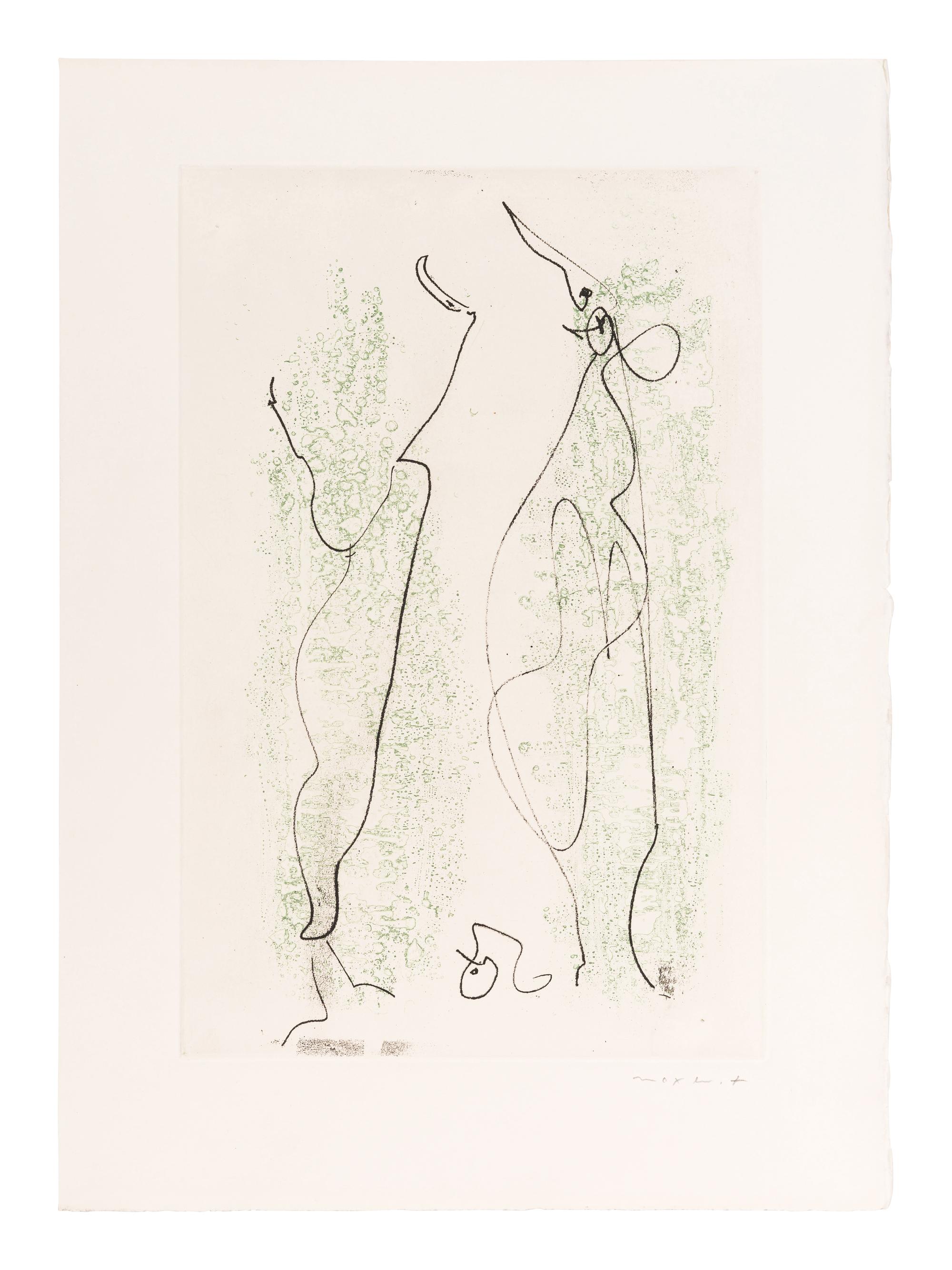 [ARTIST'S BOOK]. ERNST, Max, illustrator (1891-1976). -- PRÉVERT, Jacques (1900-1977). Les Chiens ont Soif . Paris: Au Pont Des Arts, 1964.