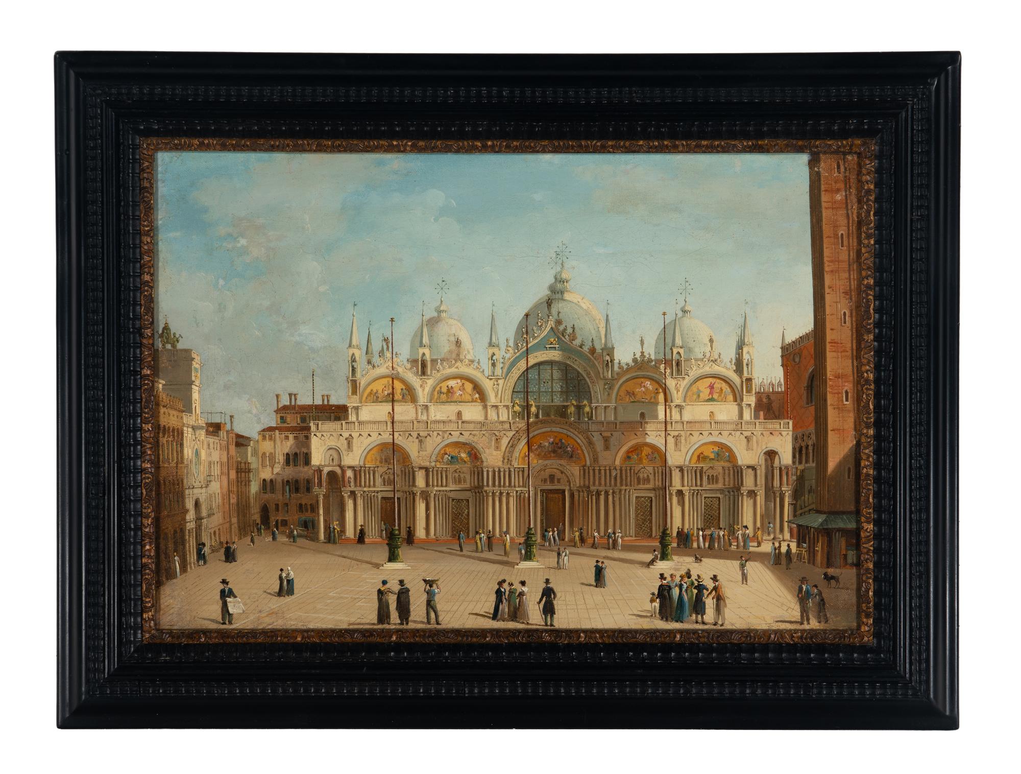 Travelers on the Grand Tour before the Basilica di San Marco, Venice