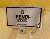 A Fendi Yellow Wool Cardigan,