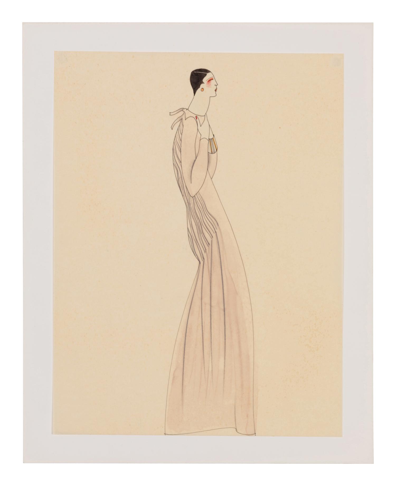 Three Geoffrey Beene Fashion Illustrations, c1975