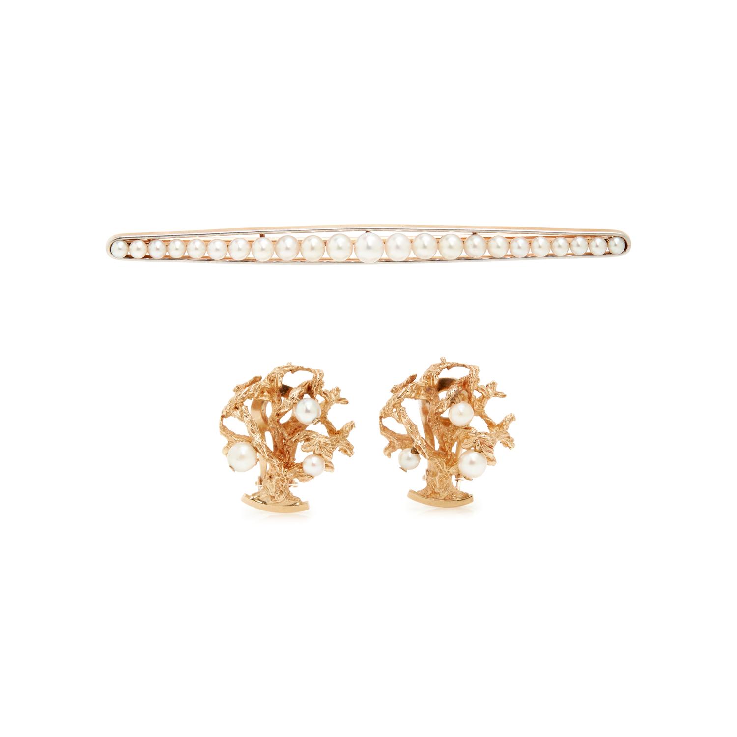 COLLECTION OF CULTURED PEARL JEWELRY