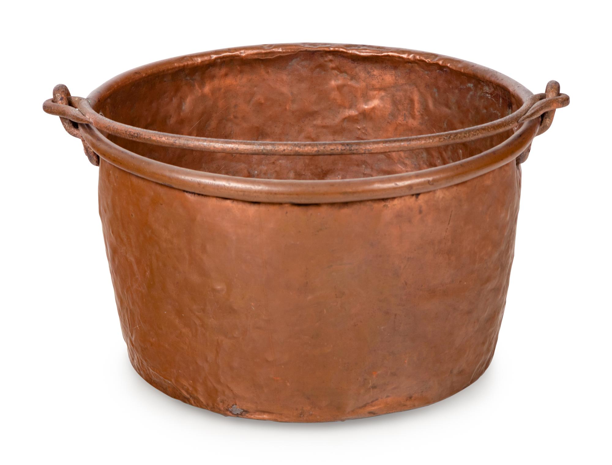 A Copper Apple Butter Kettle