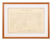 A group of 5 maps of Chicago streets, comprising:
