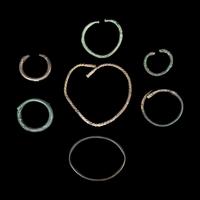 A Group of 7 European Bronze Age and Greek Bronze Jewelry