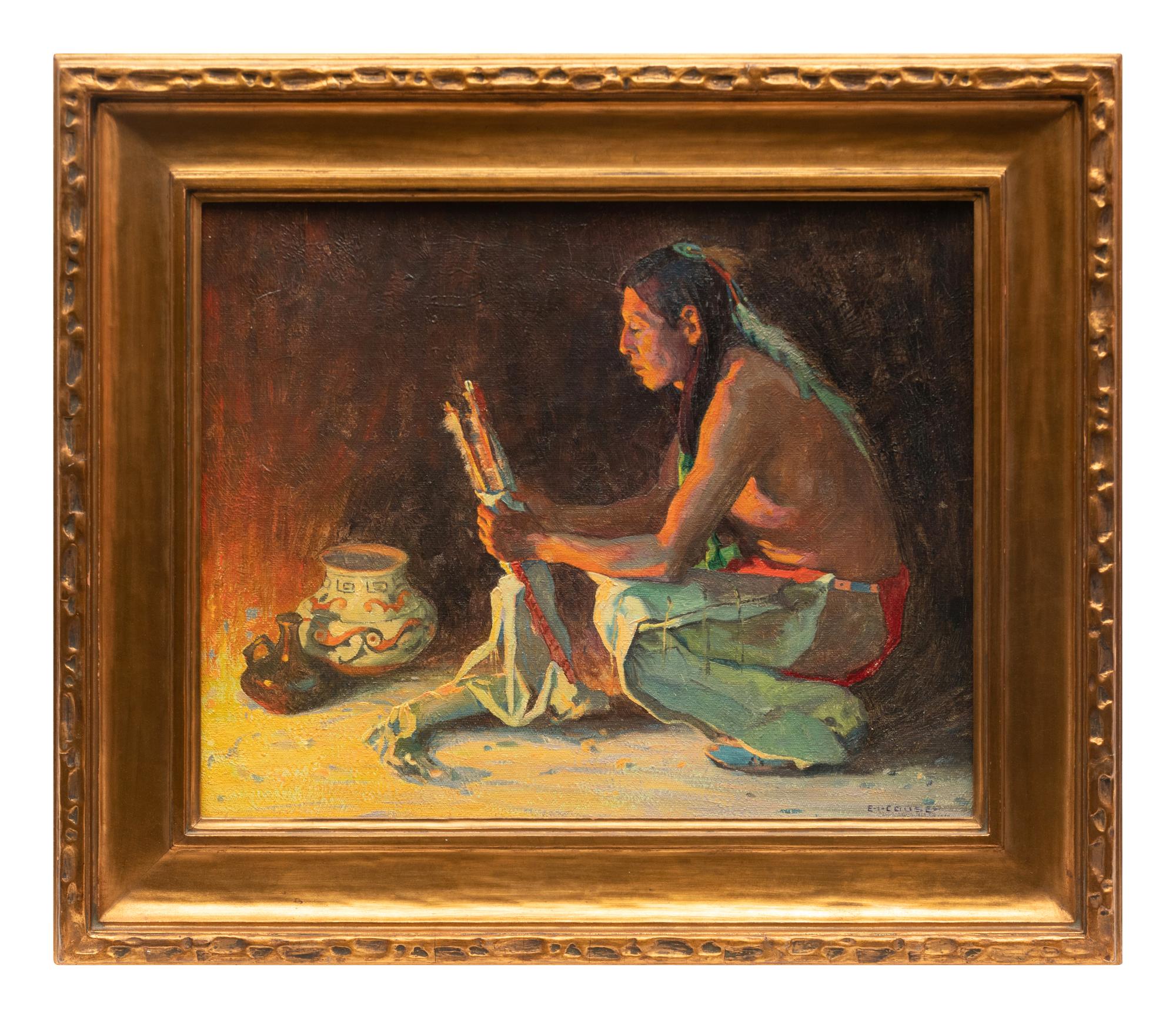 The Quiver Firelight Interior , circa 1922