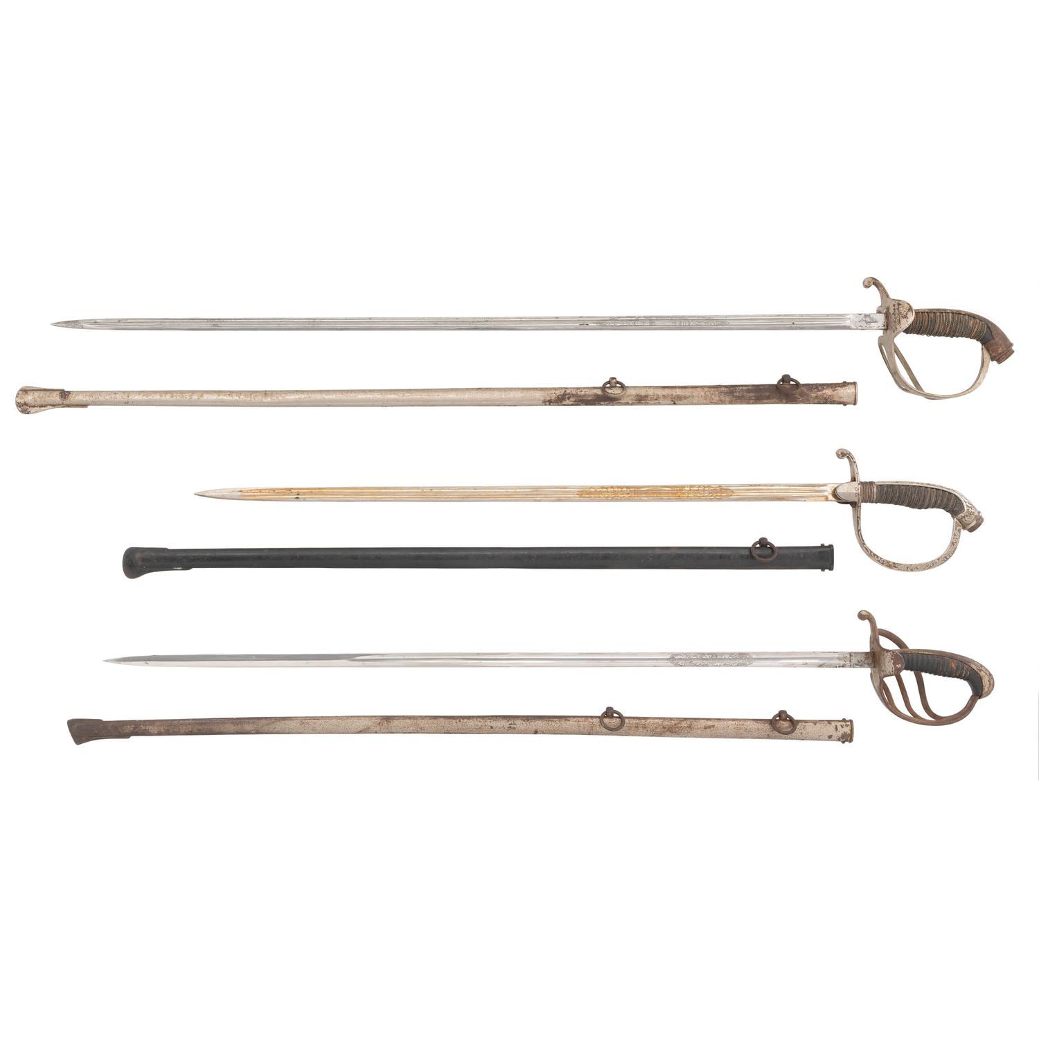 Lot of Three German Swords