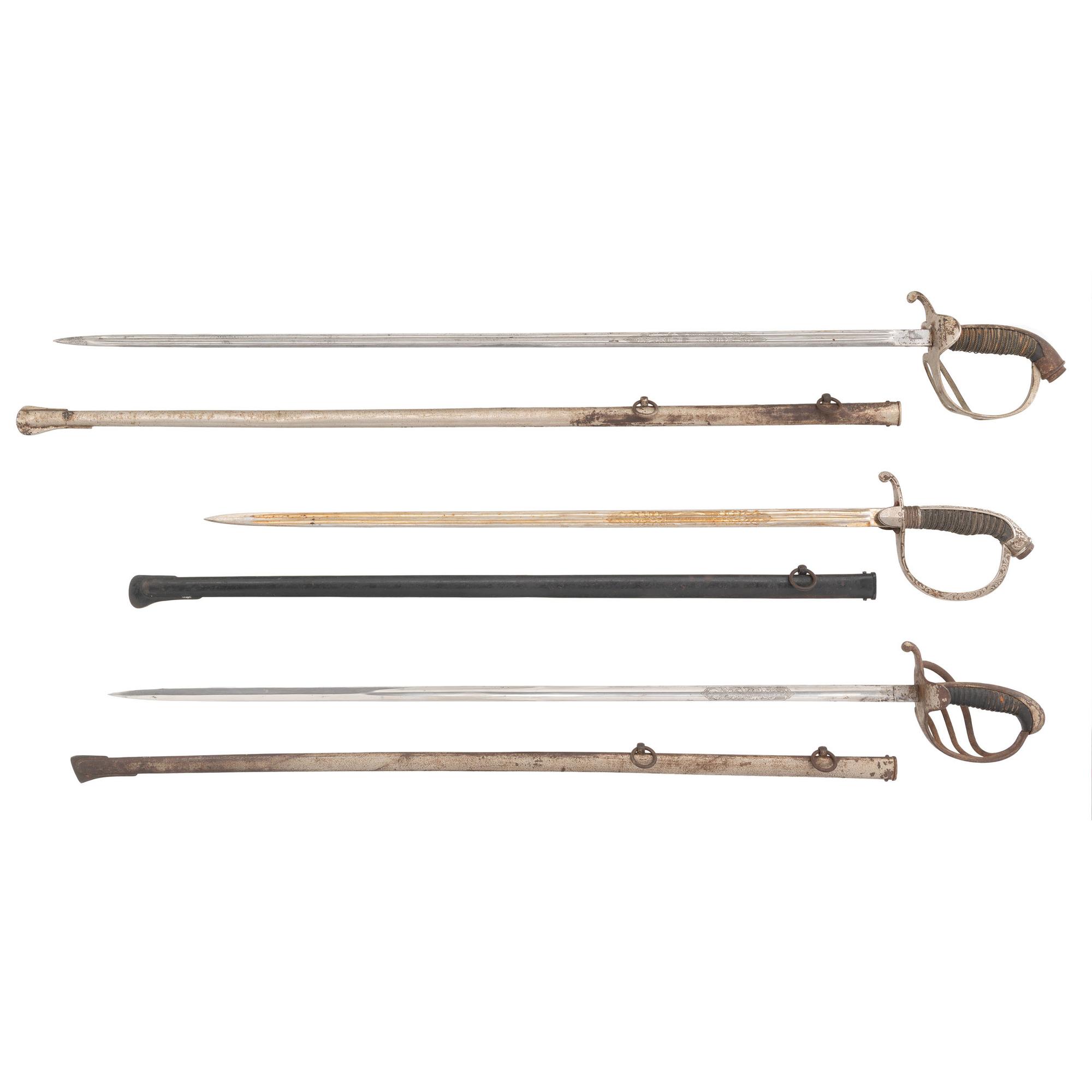 Lot of Three German Swords