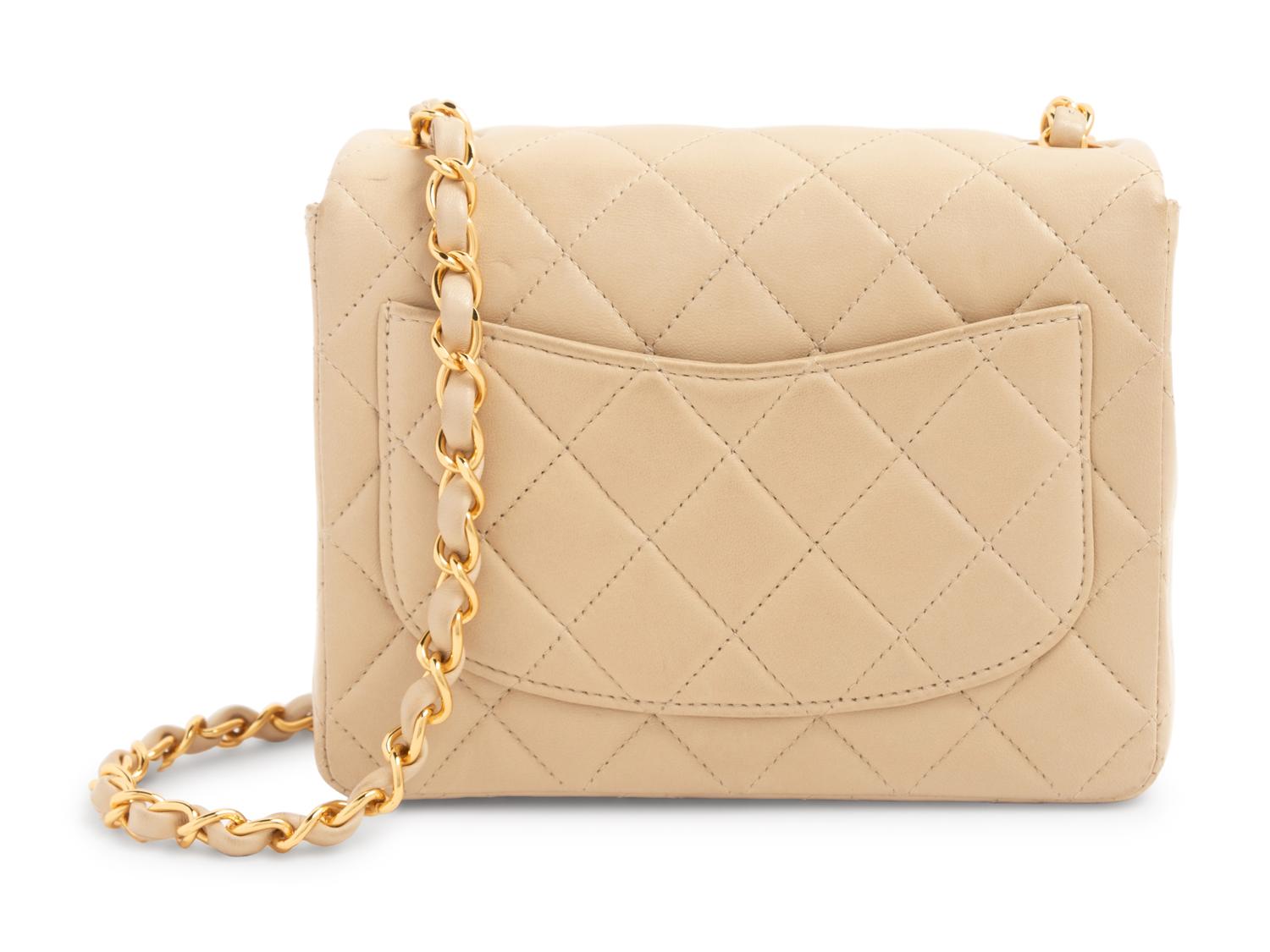 Chanel Beige Classic Quilted Leather Flap Bag, 1997-99