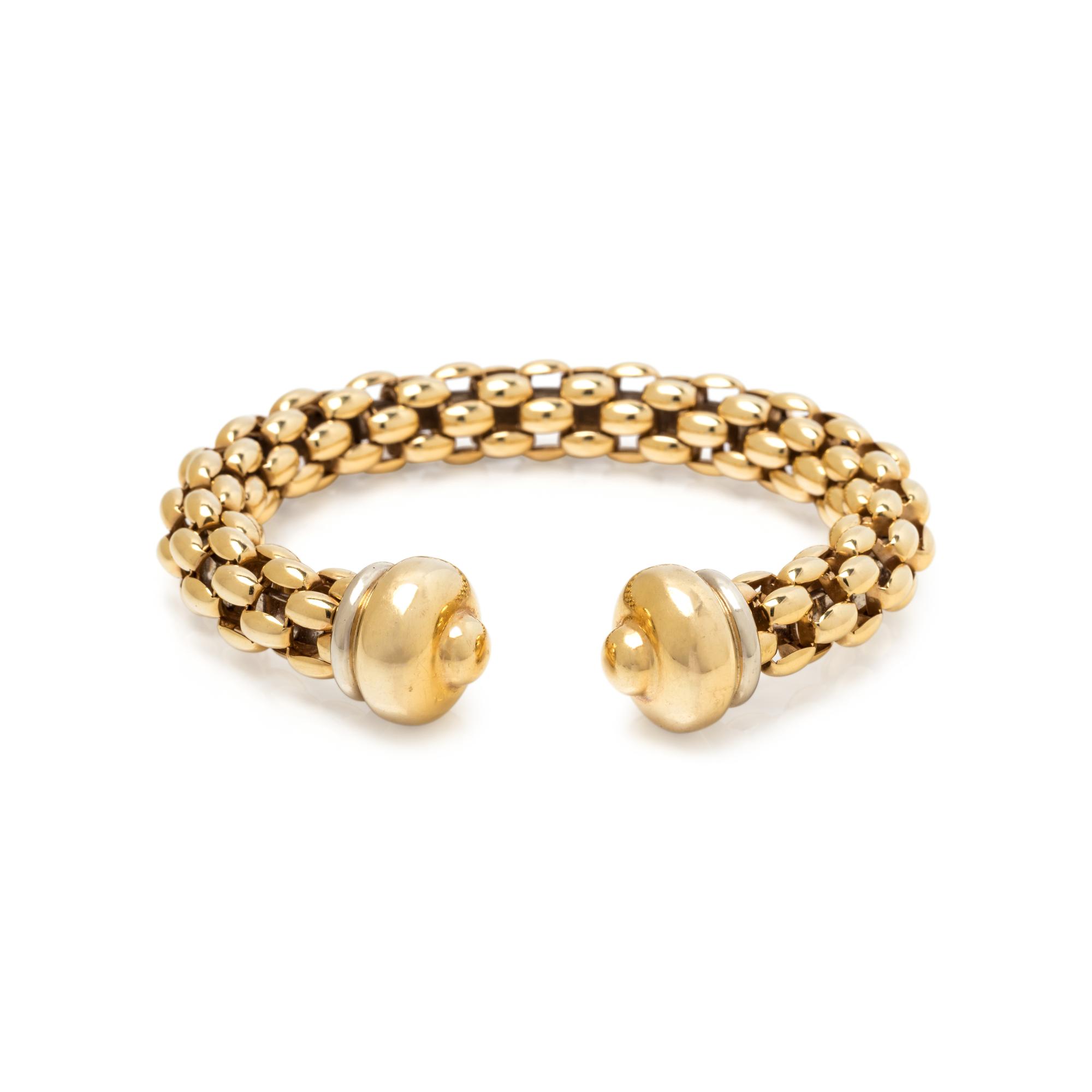 YELLOW GOLD CUFF BRACELET