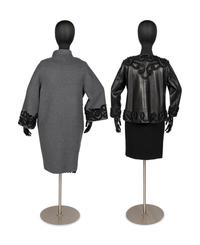 Two Oscar de la Renta Items: One Coat & One Lamb Leather Jacket, 2006-07
