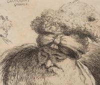 A pair of engraved portraits (by Giovanni Benedetto Castiglione and an unknown artist)