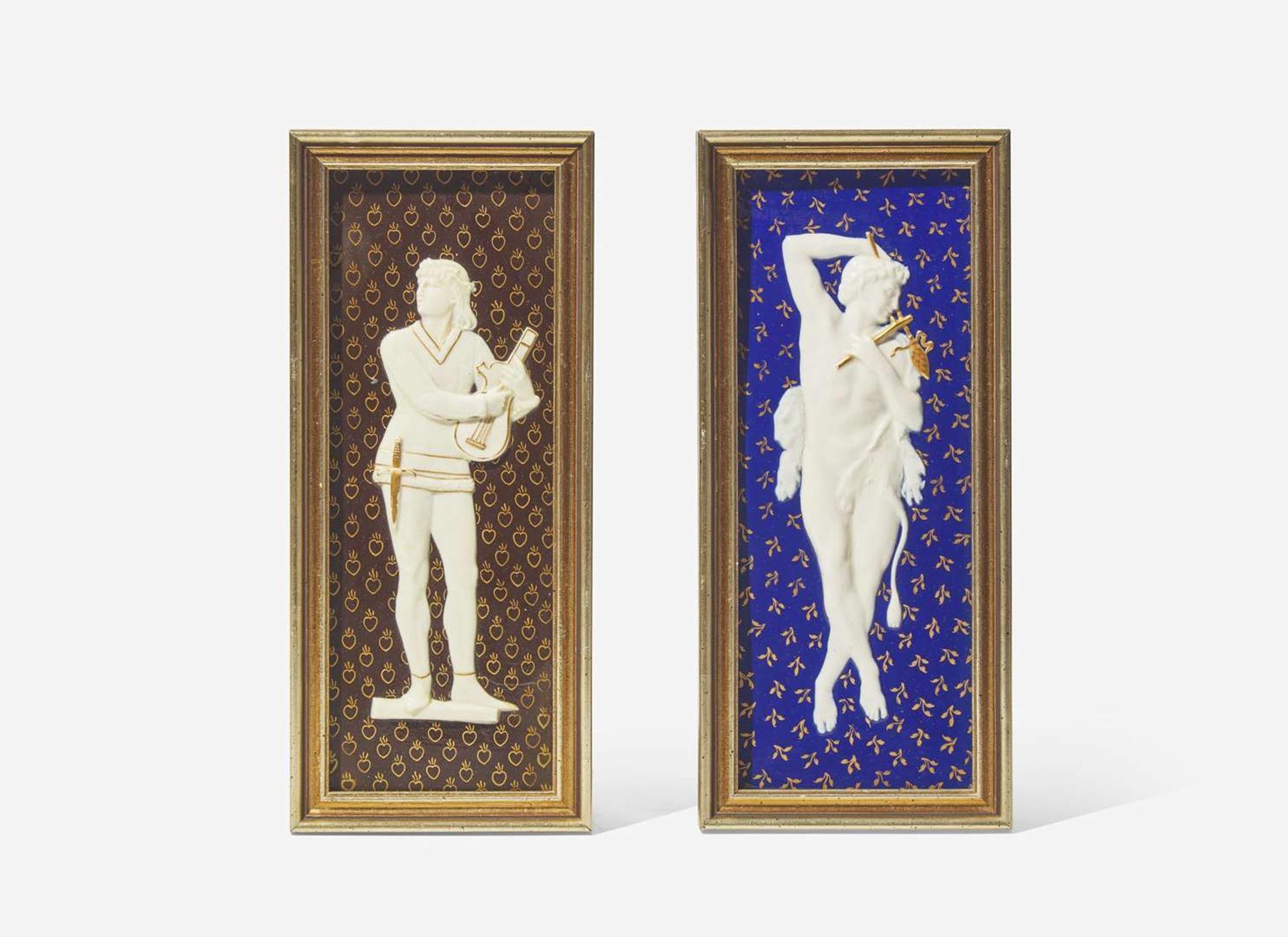 Two Wedgwood Victoria Ware Plaques, UK, 1880s