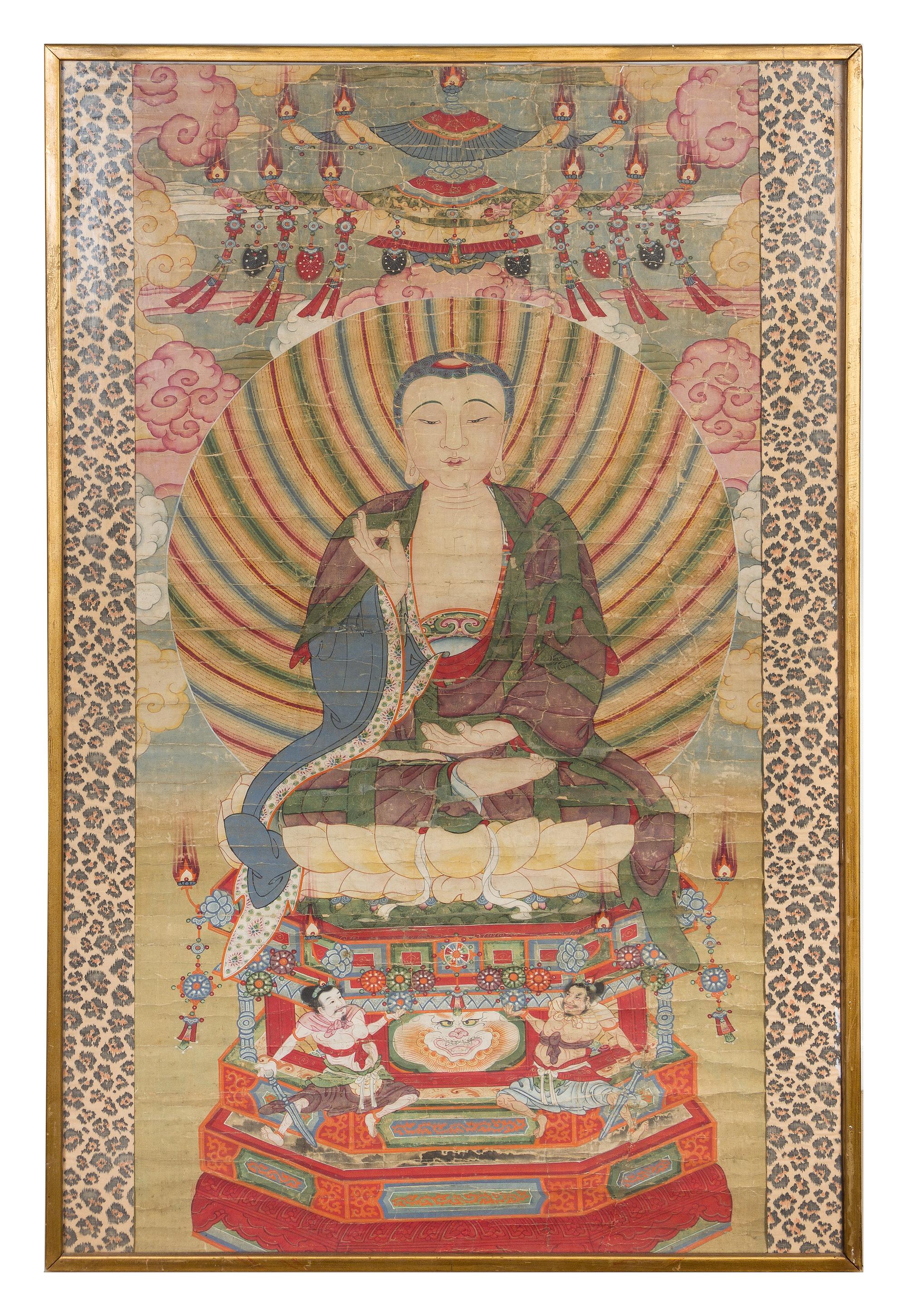 A Chinese Ink and Color on Paper 19TH CENTURY OR EARLIER 52 1/2 X 27 3/4 inches — 19TH CENTURY OR EARLIER