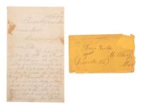 [CIVIL WAR]. Soldier's letter about the Battle of Antietam. "Near Sharpsburg," 20 September [1862].