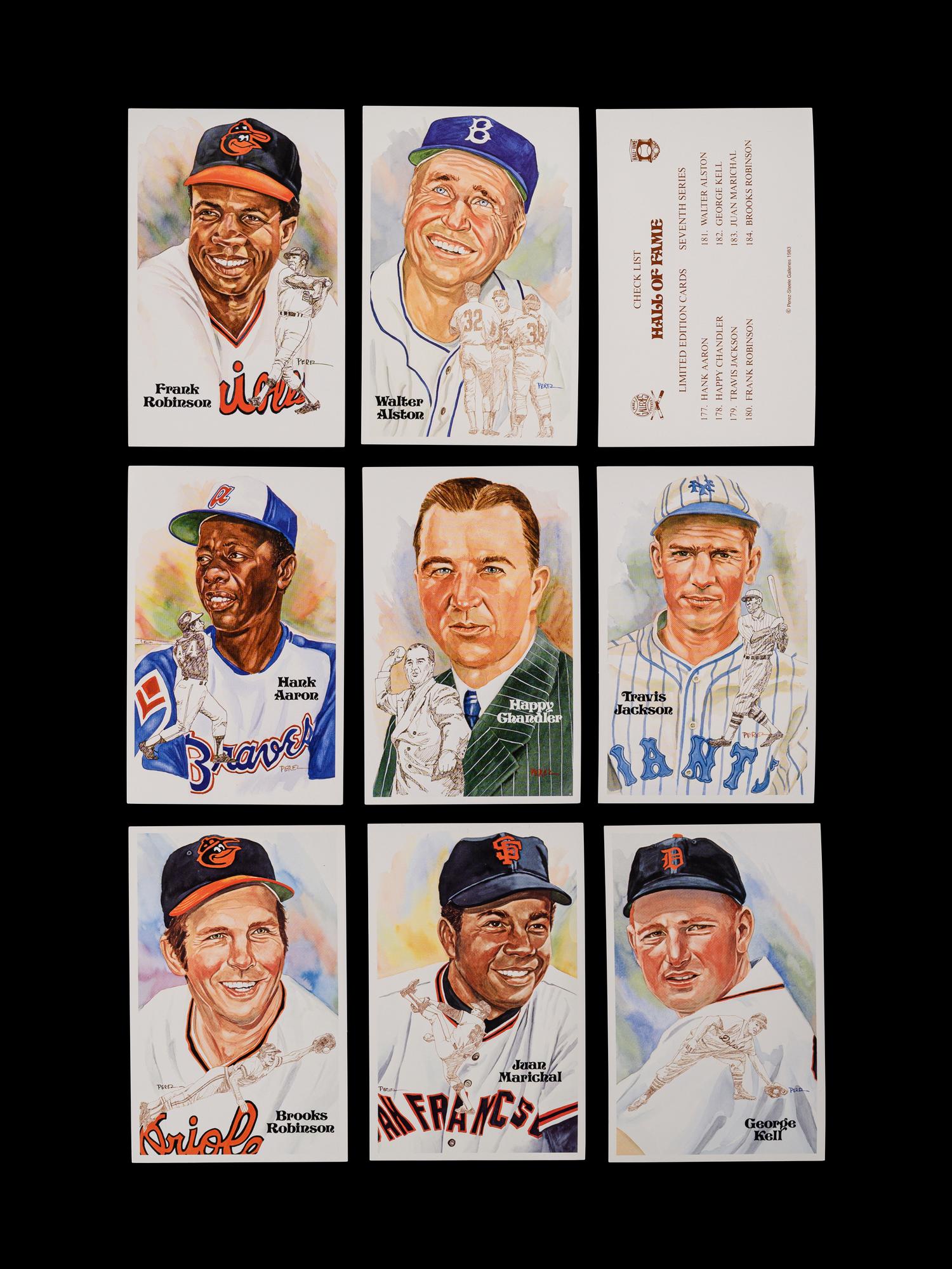 A Complete Run of 1980-2002 Series One Through Fifteen Perez-Steele Baseball Hall of Fame Post Cards