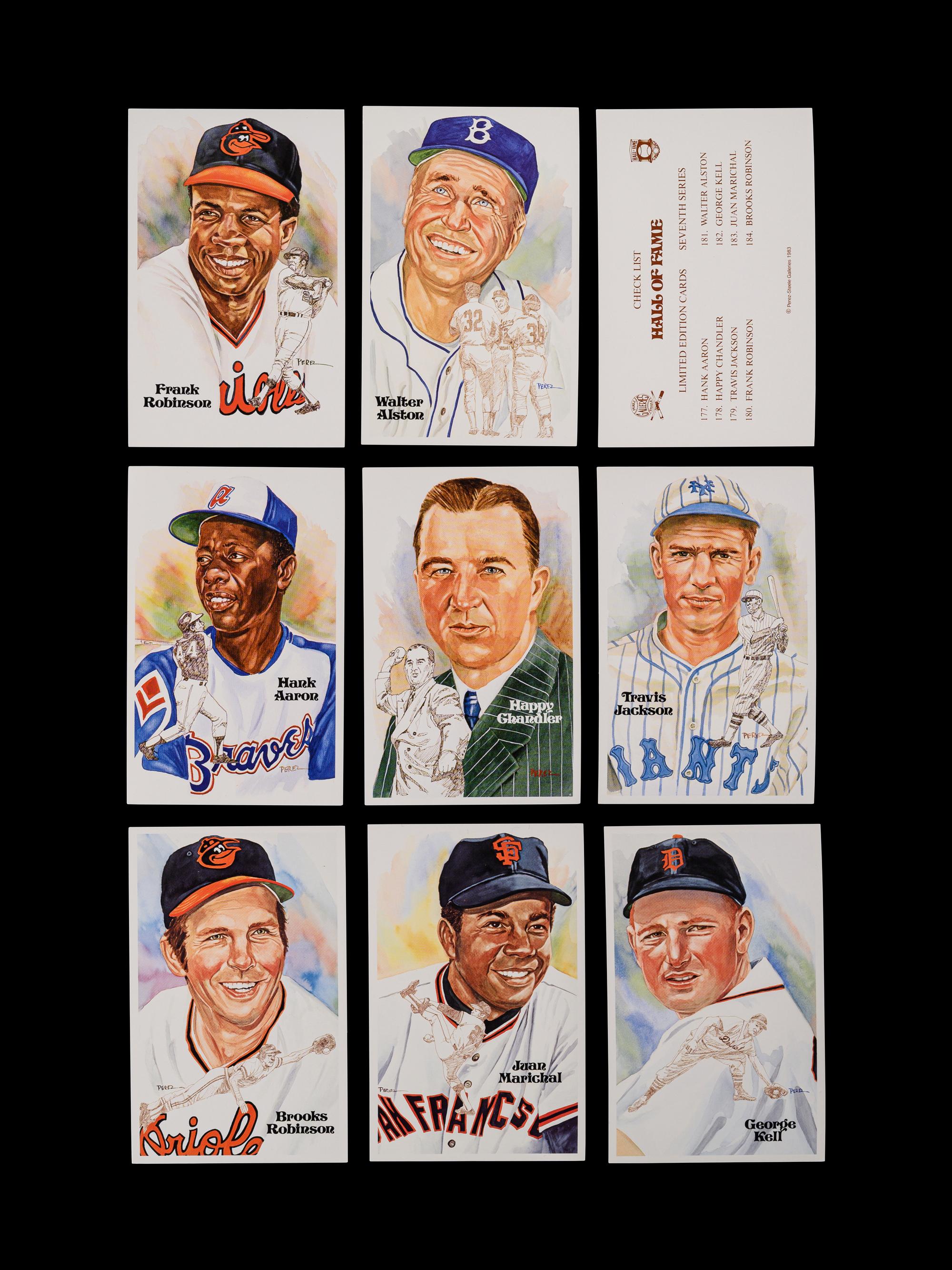 A Complete Run of 1980-2002 Series One Through Fifteen Perez-Steele Baseball Hall of Fame Post Cards