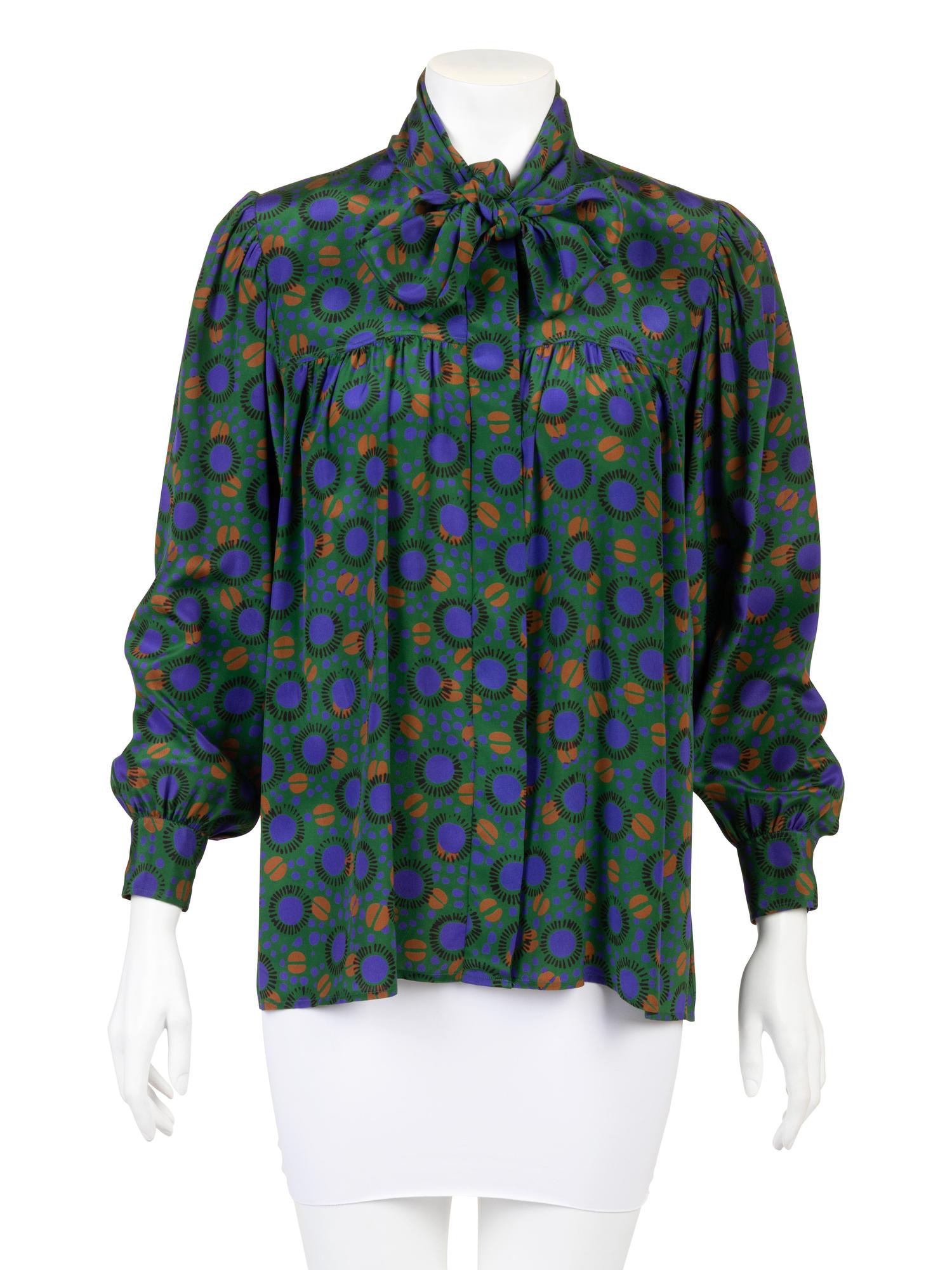 Three Yves Saint Laurent Blouses, 1980-90s