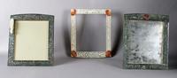 A Collection of Six Carved Jade Frames, Exterior height of largest 15 1/2 x width 13 1/2 inches.