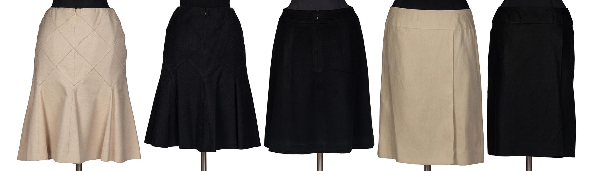 Five Chanel Skirts