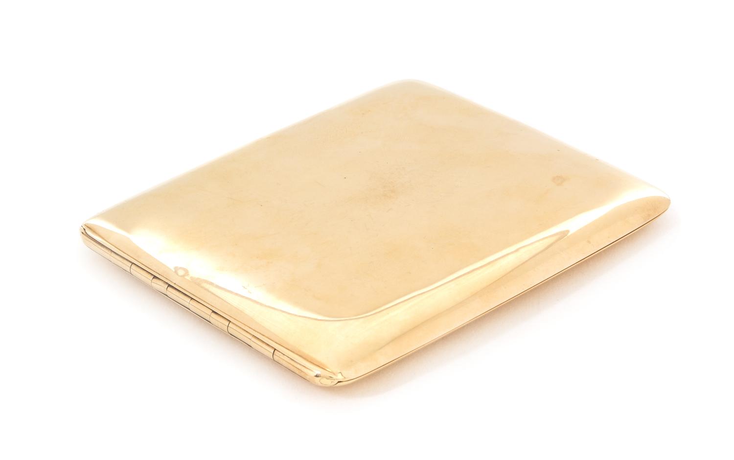 An American 14-Karat Gold Cigarette Case